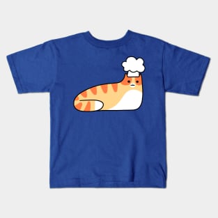 Chef Tabby Cat Kids T-Shirt